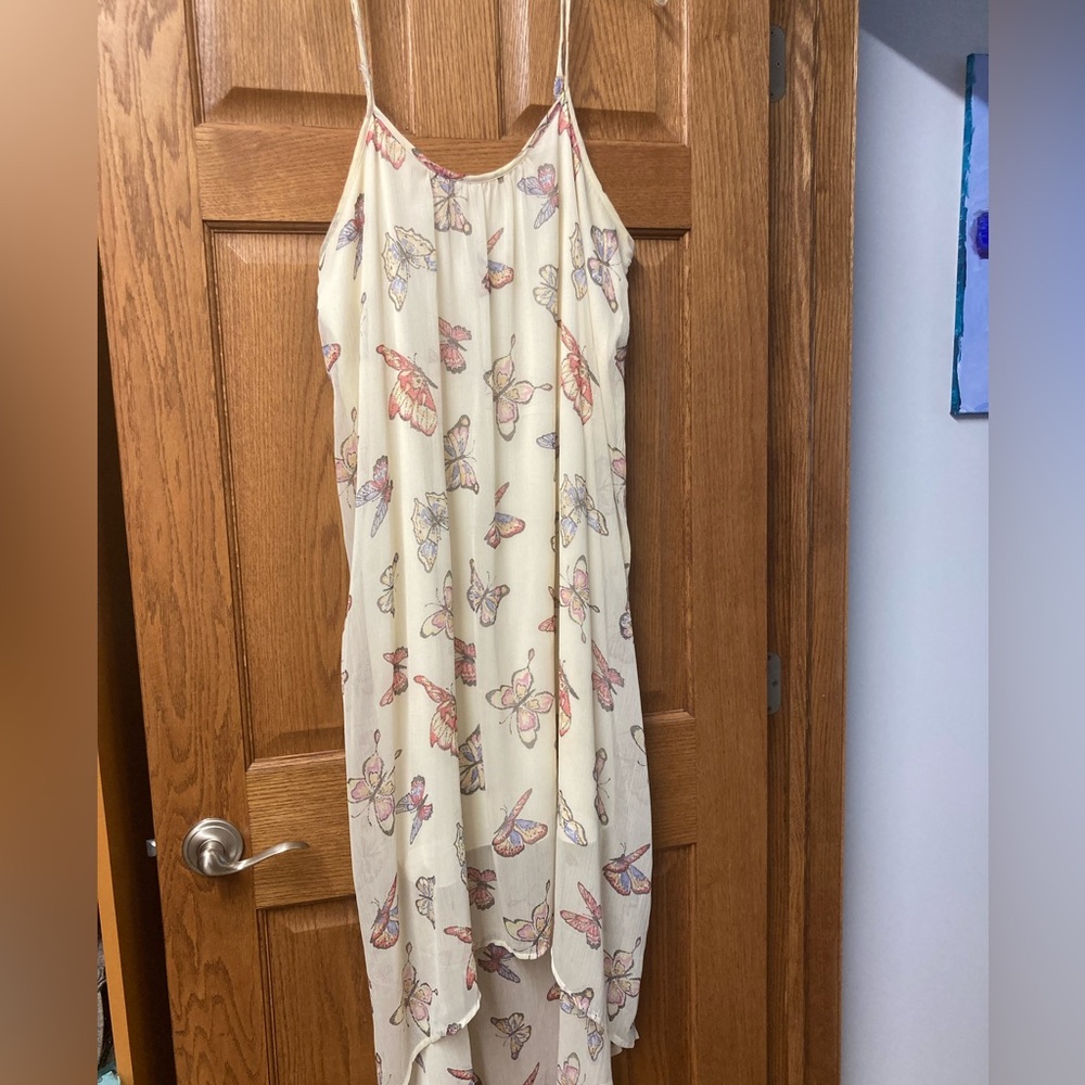 Beautiful maternity Butterfly hi lo dress